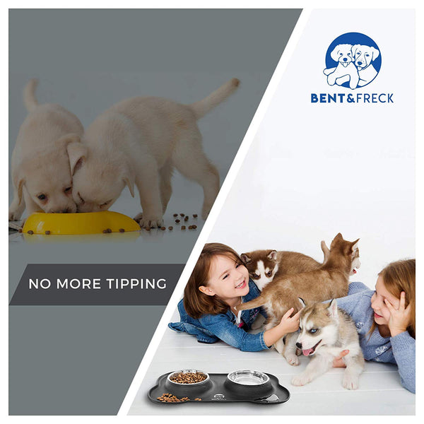 Bent & Freck bent & freck dog feeding station - spill proof small